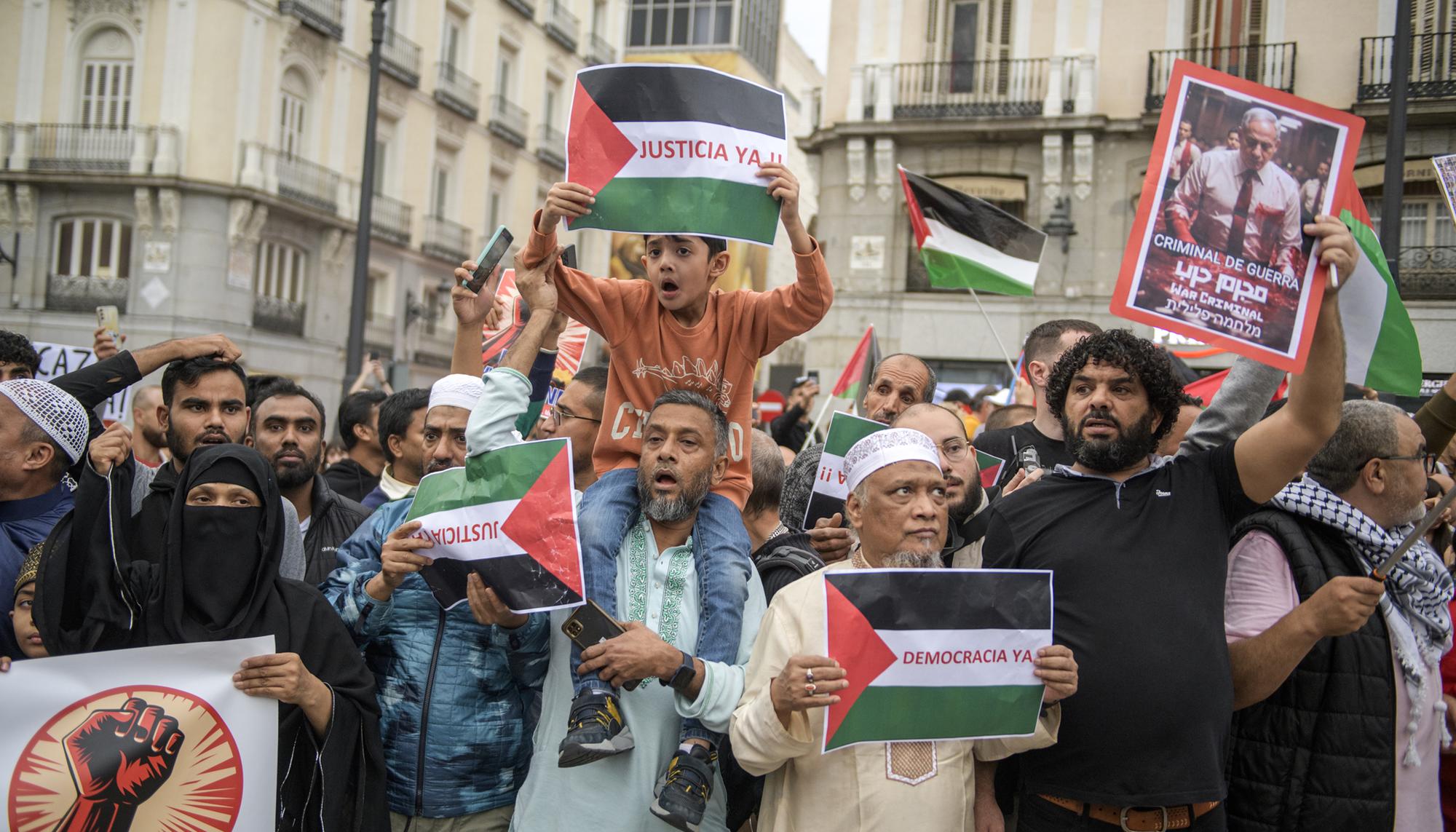 Manifestación Gaza Madrid Atocha - 13